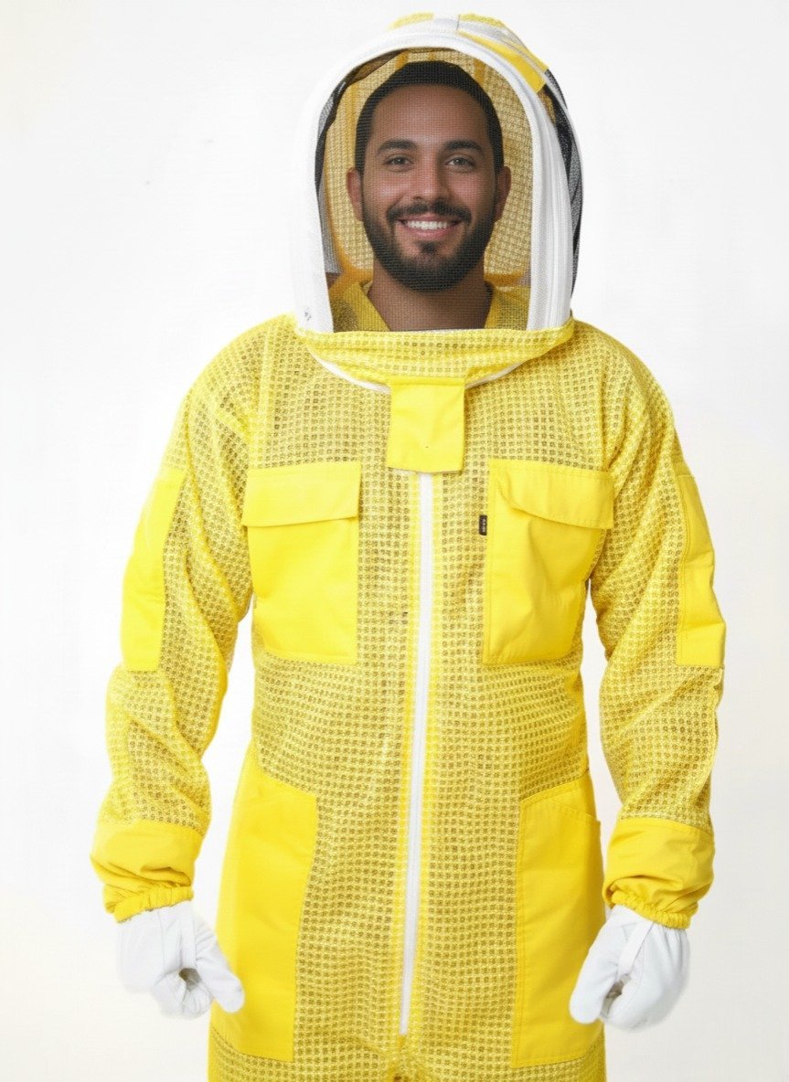 FullGuard Yellow Mesh Bee Suit